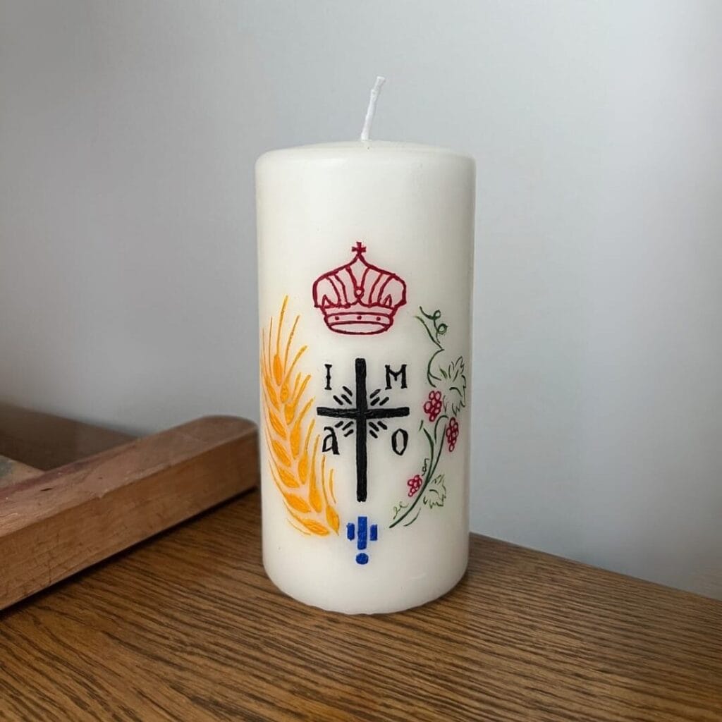 Kerze Logo Griechisch-orthodoxe Metropolis von Austria – Exarchat von Ungarn und Mitteleuropa